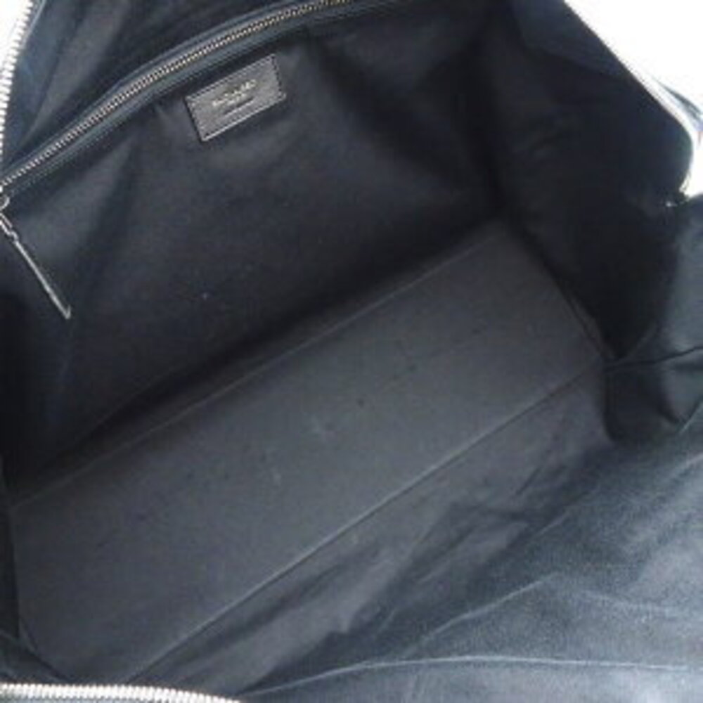 Saint Laurent Paris YSL Sac Duffle Leather Black Boston Bag - Picture 7 of 9